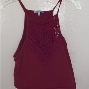 Charlotte Russe cropped halter top